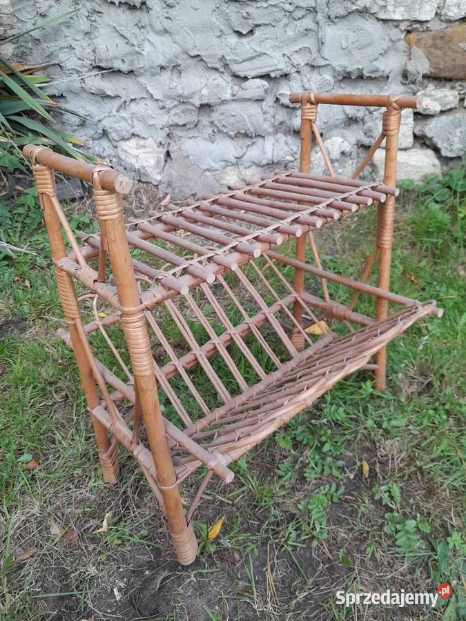 Gazetownik pleciony wiklinowy wiklina używany do Pozostałe śląskie Dąbrowa Górnicza