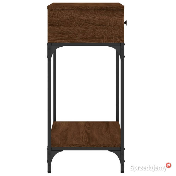 Stolik konsolowy brązowy dąb 75x345x75 WM833402 Warszawa sprzedam