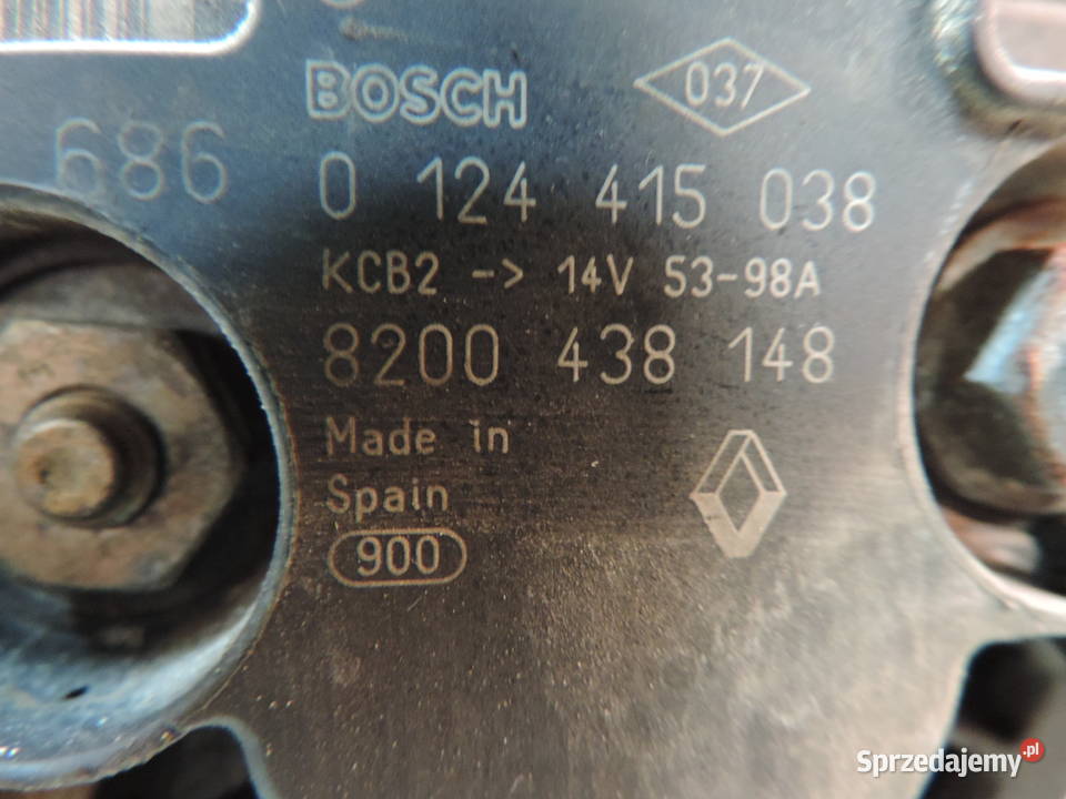 ALTERNATOR RENAULT CLIO II 14 16V 8200438148 Nowy Sącz sprzedam