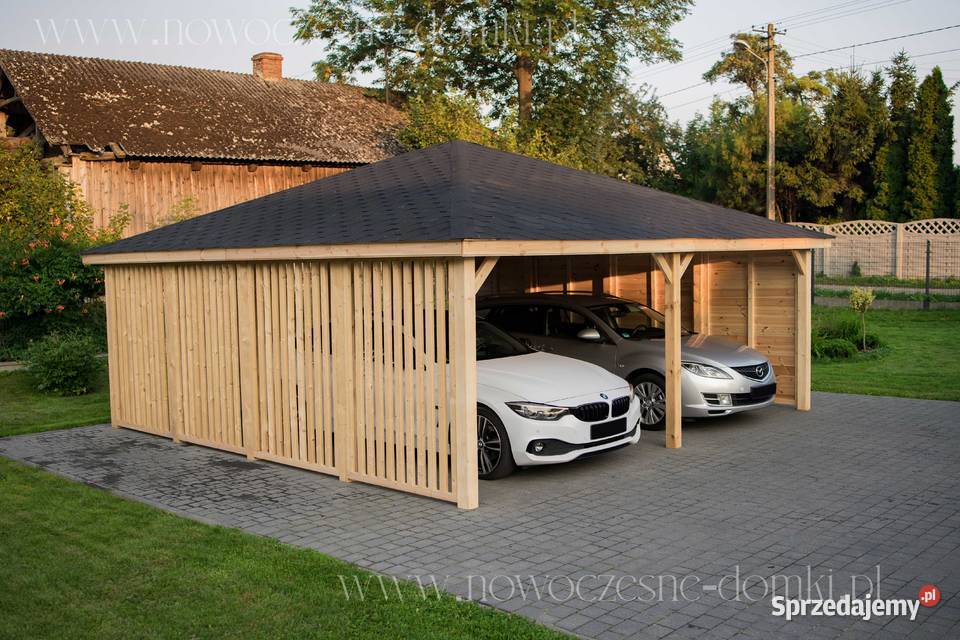 Wiata Samochodowa Drewniana San Ariano XL 6x6m Rzeszów