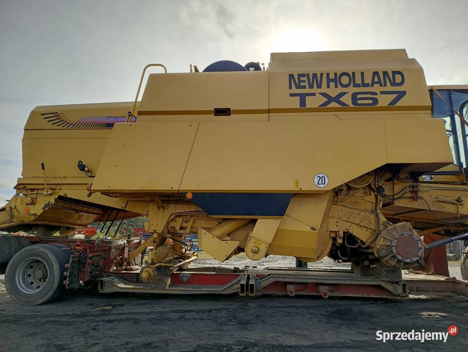 Kombajn Holland TX 67 heder 55 m hydrostat z Wózek do header'a Zbożowe Łobżenica