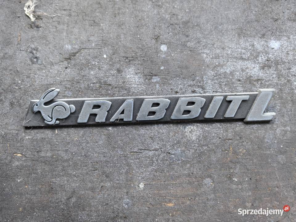 Emblemat znaczek napis Rabbit L mk1 osobowe Mościska sprzedam