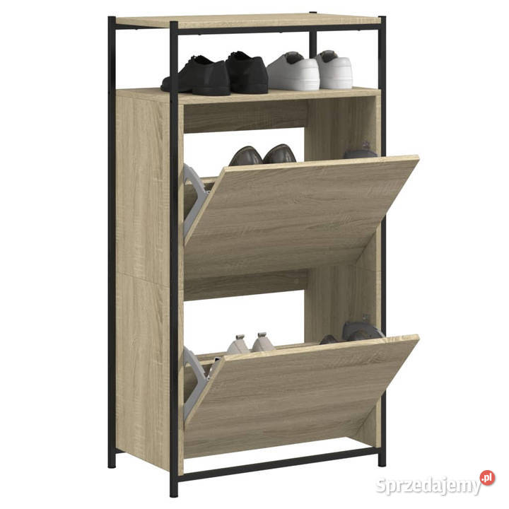 Szafka na buty dąb sonoma 60x34x112 WM840030 mazowieckie Warszawa