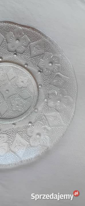 Patera wzór Bratki Lubelskie Huty Szkła PRL Antyki, Sztuka, Kolekcje Koźminek sprzedam