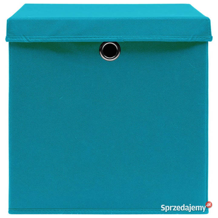 Pudełka z pokrywami 4 28x28x28 błękitne WM325232 mazowieckie Warszawa sprzedam