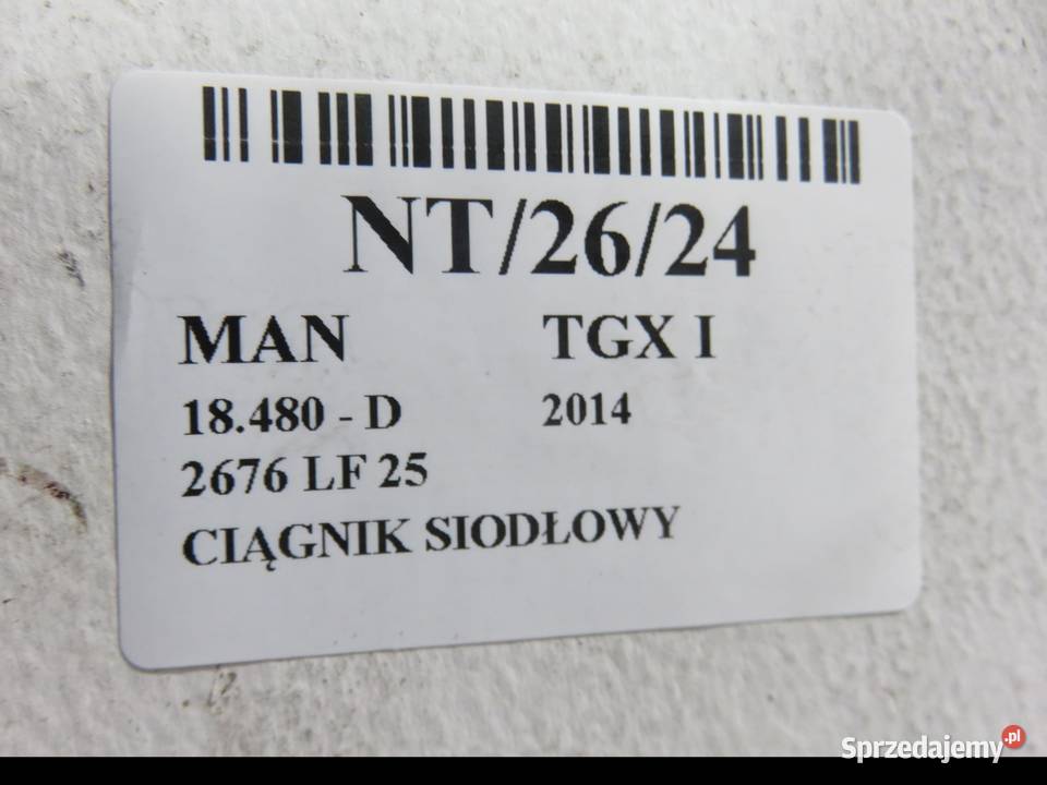 ZAMEK KABINY MAN TGX I FHS35A1023497 małopolskie sprzedam