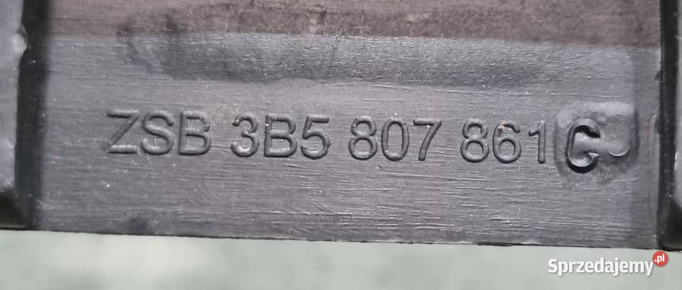 Ślizg zderzaka tył VW Passat B5 FL 3B5807861C pomorskie Bolesławice sprzedam