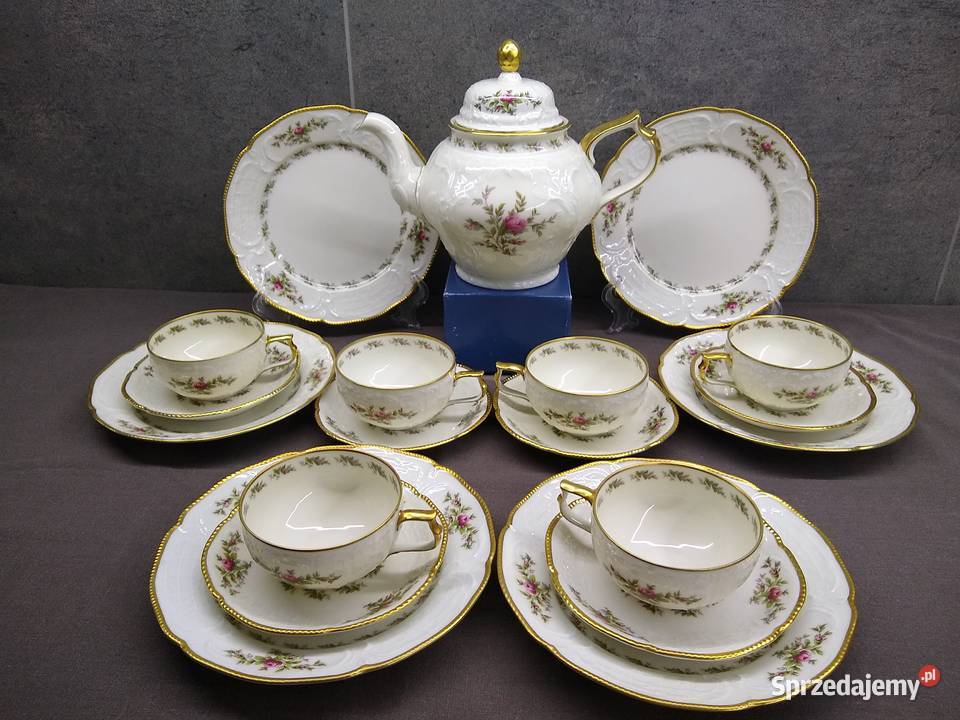Serwis herbata Rosenthal Sanssouci Moosrose sprzedam