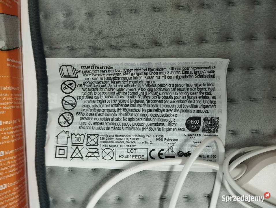 Mata poduszka grzewcza Medisana HP650 45x35 Łask