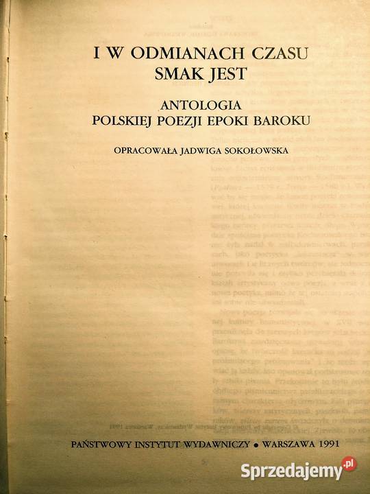 Książki prezenty gwiazdka Bródno Poezja baroku I Warszawa