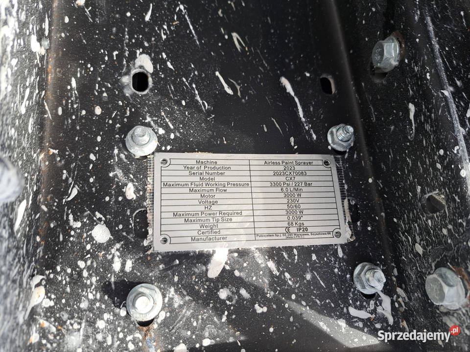 Agregat malarskoszpachlarski Putzsystem CX7 2023 mazowieckie Warszawa