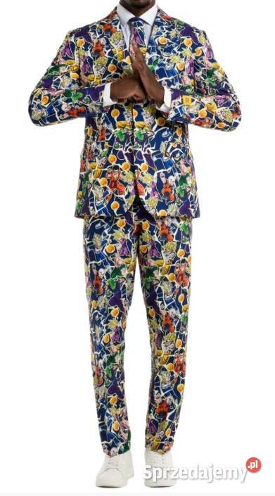 OPPOSUITS Garnitur męski z krawatem kolorowy Rozmiar S Ostrów Wielkopolski sprzedam