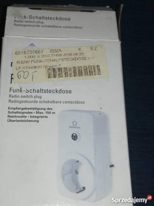 Gniazdo bezprzewodowe RS2W Wtyczka pośrednia Pozostałe