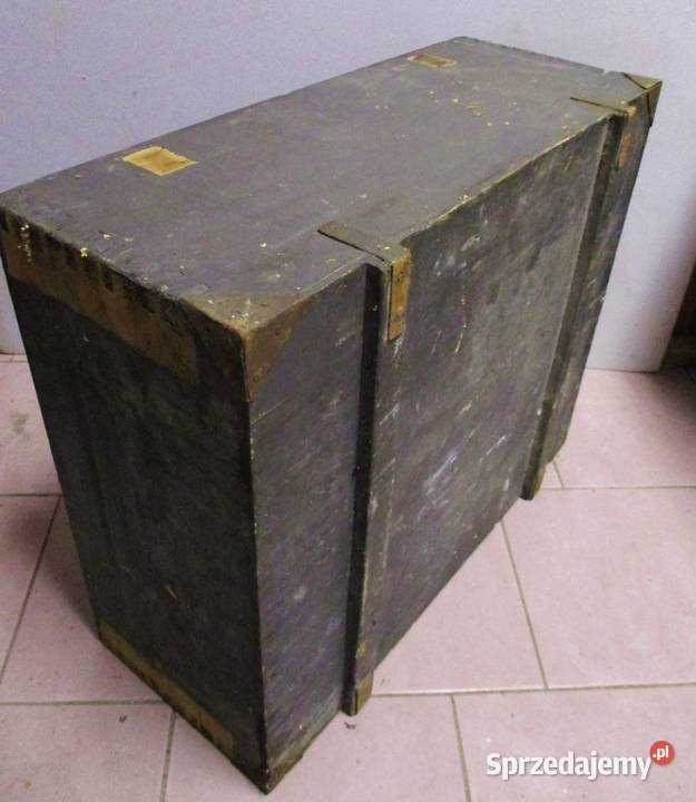 Stara Drewniana Szafka Skrzynia z Półką Meble Meble mazowieckie Nieporęt
