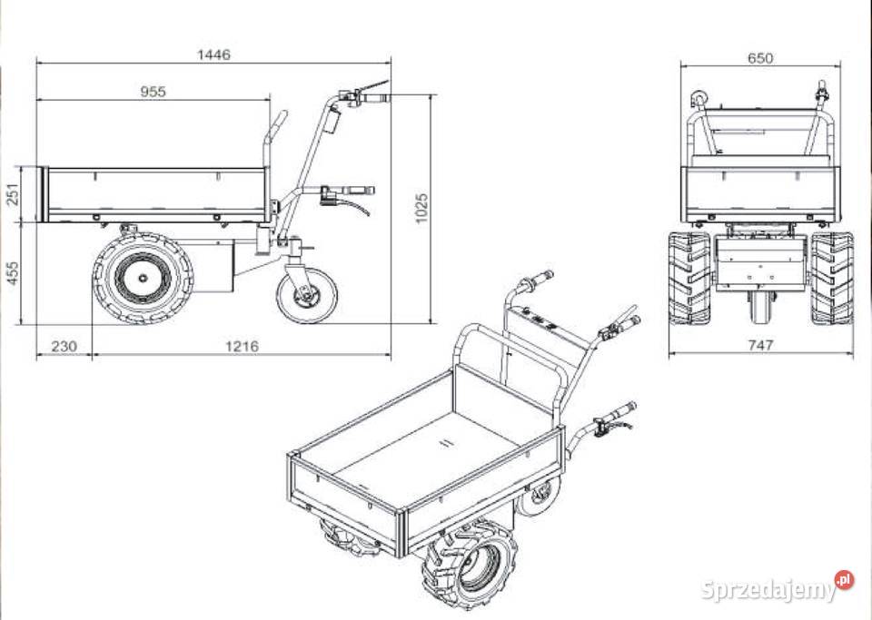 Transporter elektryczny 600 W 450 FORT Włochy Głogoczów sprzedam
