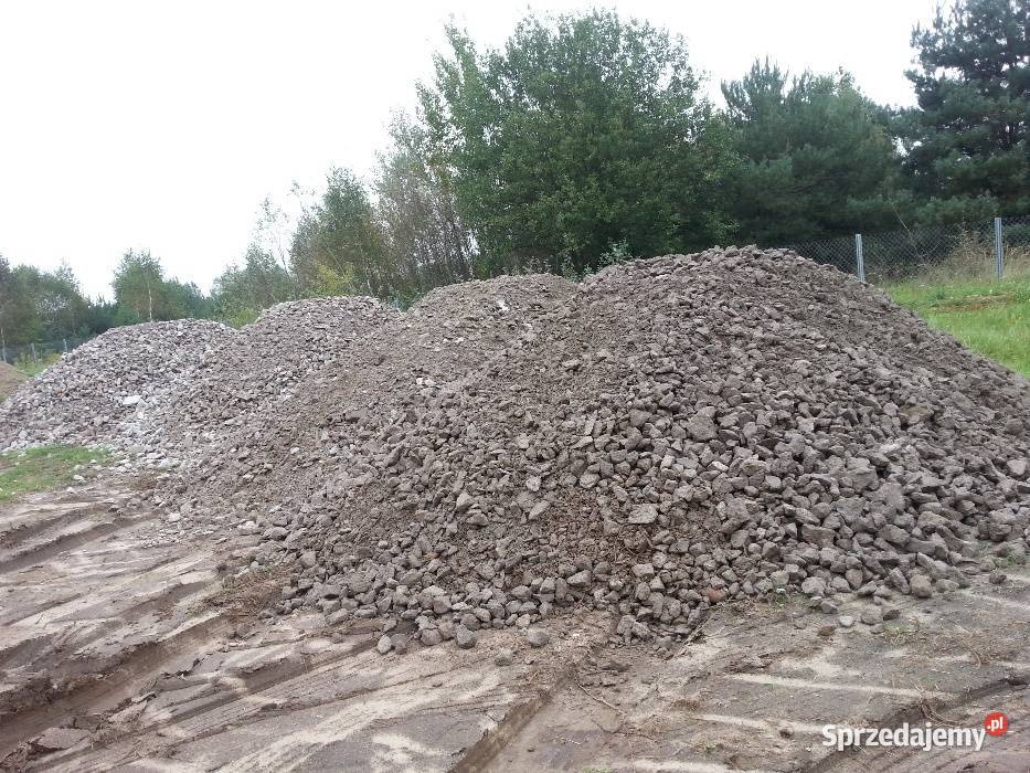 Beton kruszony gruz kruszony mała wywrotka Kraków