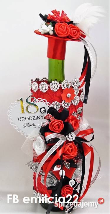 Ubranka na butelki URODZINY 18tka i inne FB Zielona Góra