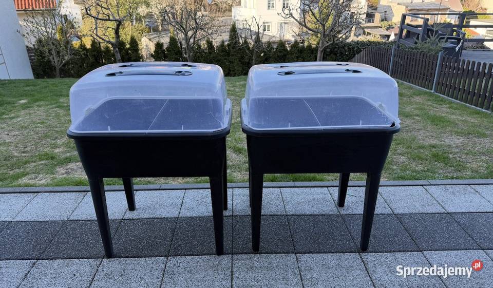 2 skrzynkimini szklarnie z pokrywkami Gdynia sprzedam