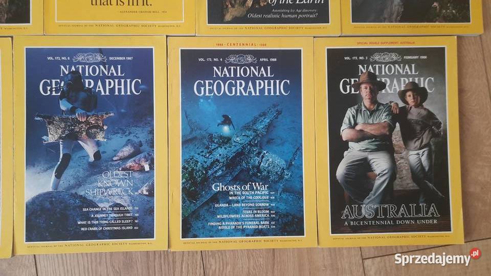 National Geographic wydanie amerykańskie miesięcznik Czasopisma