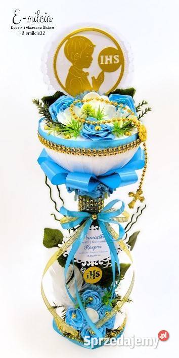 Kielich z różańcem spersonalizowany Pamiątka I Zielona Góra