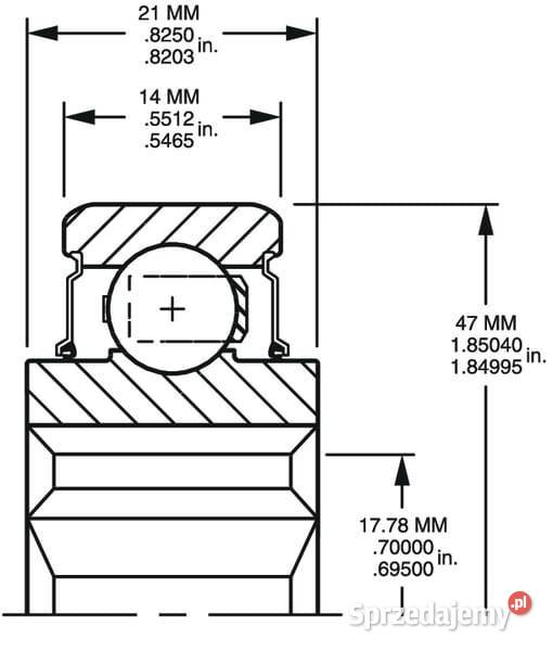 Łożysko kulkowe 204KRR2 Kamionna
