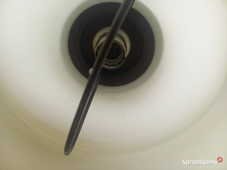 Żyrandol szklany metalowy holenderski z Lampy wiszące Gawroniec