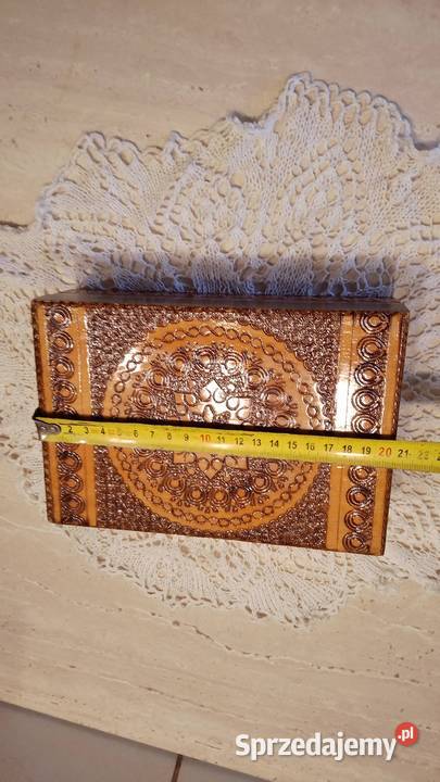 Szkatułka drewniana Antyki Nakło nad Notecią