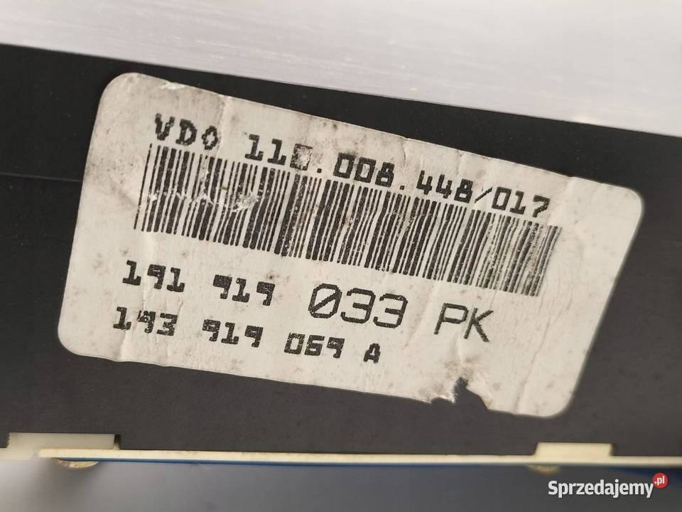 LICZNIK 191919033PK 193919069A 16 D 59 VW osobowe