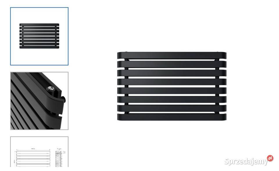 Grzejnik Dekoracyjny czarny Wilsona Legnica