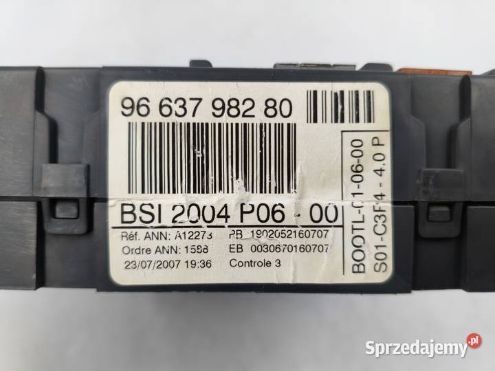 Sterownik Silnika Peugeot 207 16 HDI 9663475880 mazowieckie Wyszków