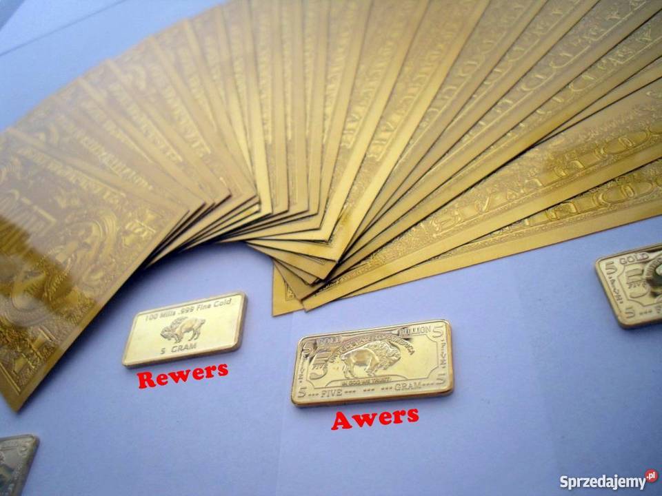 ZŁOTO Złoty Banknot 20 z 1050 rocznica Chrztu Sosnowiec