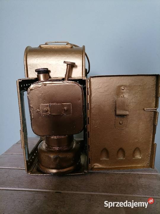 Stara lampa karbidowa konduktorska Lampy stołowe i nocne Kraków