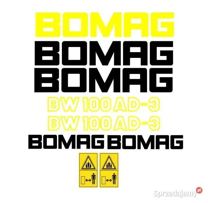 Naklejki oklejenie BOMAG BW 80 100 120 AD ADH Janików