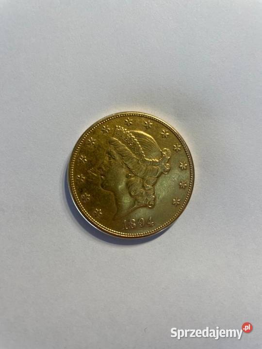 Moneta 20 dolarow zlota Ostróda sprzedam