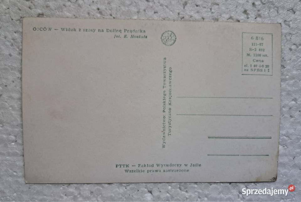 Ojców Widok na dolinę prądnika Warszawa sprzedam