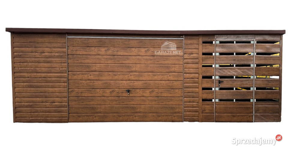 GARAŻ BLASZANY 5X6 WIATA 2x6 BRAMA UCHYLNA DRZWI Łapanów