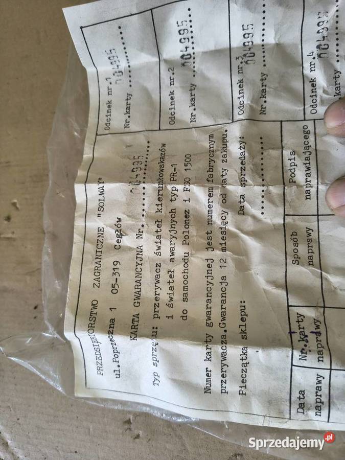 Przerywacz świateł kierunkowskazów fiat 125p Iłża