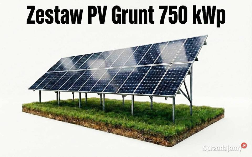 Zestaw PV Grunt 750 kWp panele PV