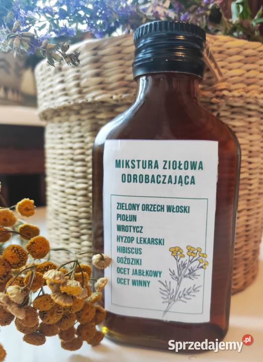 Ziołowa Mikstura Odrobaczająca na pasożyty 100ml Gdańsk