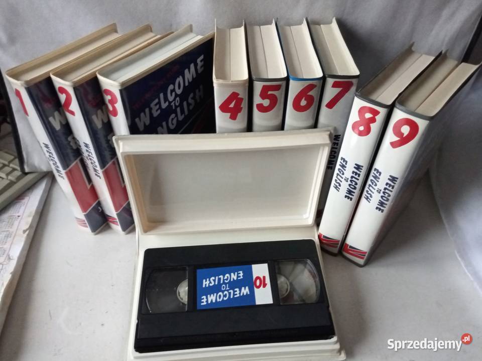 Duży kurs języka angielskiego na kasetach VHS Warszawa
