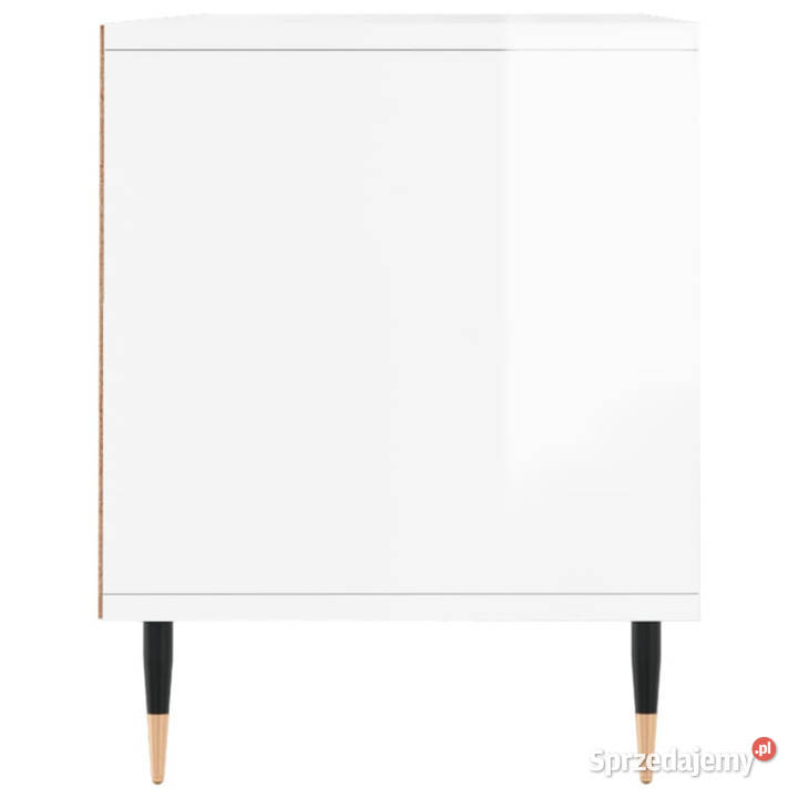 Szafka pod TV wysoki połysk biała 100x345x445 RTV