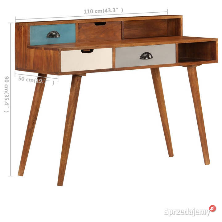 Biurko 110x50x90 lite drewno akacjowe WM247937