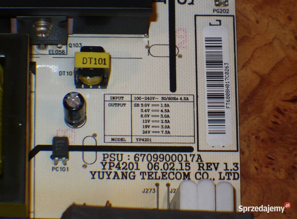Płyta zasilacza YP4201 6709900017A TV LG 42LC2RR