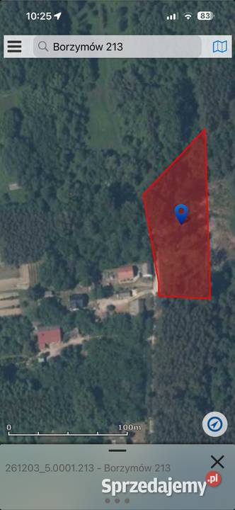 Działka budowlana drodze asfaltowej RATY świętokrzyskie Borzymów