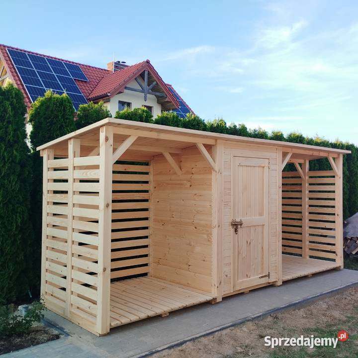 Drewutnia 2 x15m domek 15 x 15m drewutnia 2 x sprzedam
