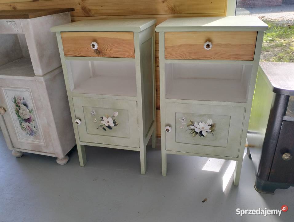Stolik nocny szafka vintage retro zabytkowa Lubrza sprzedam
