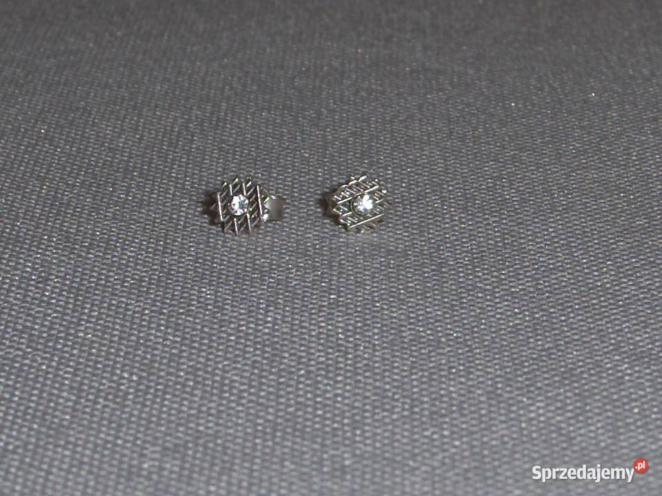 WKruk Srebrne kolczyki dziecięce Kwiatki Kolczyki Łódź