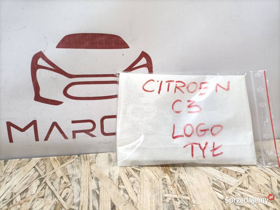 CITROEN C3 III NAPIS ZNACZEK LOGO EMBLEMAT KLAPY Pleszew sprzedam