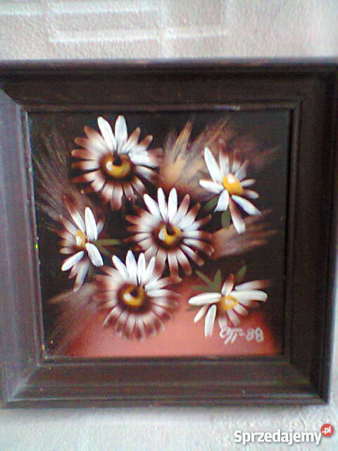 Obrazki olejne kwiaty i pejzarz Szczecin