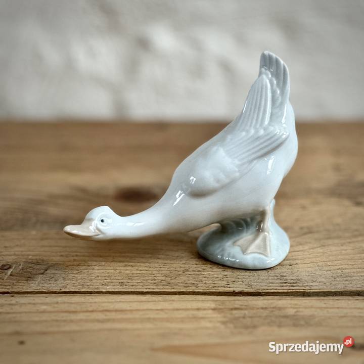 Figurka gęsi Lladro Nao Hiszpania Myszków